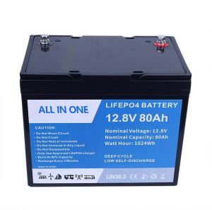 Lifepo4 Lithium Ion Battery 12v 80Ah